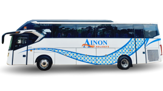 sewa big bus 45 seat plus toilet di jakarta utara